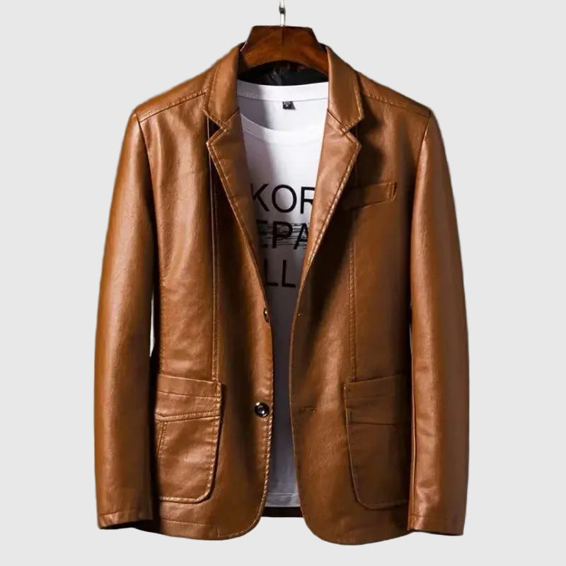 Celso Men's Faux Leather Bomber Jacket | Fashion Vegan Leather Flight Jacket for Men | Casual Streetwear & Smart Casual Outerwear