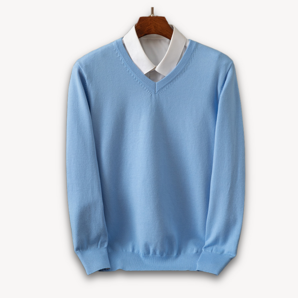 Apollo Women's Cashmere Blend Oversized V-Neck Sweater | Luxury Slouchy Knit Jumper for Women