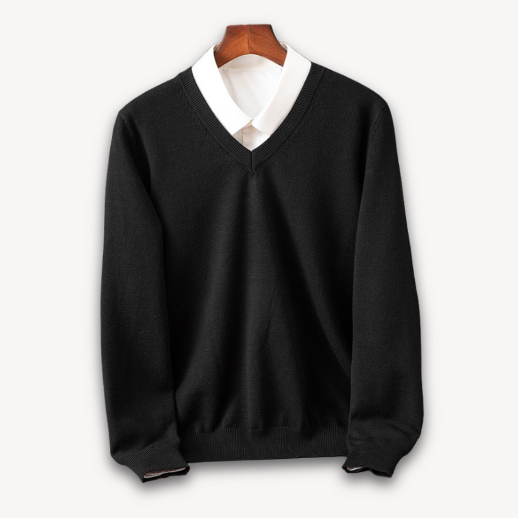 Apollo Women's Cashmere Blend Oversized V-Neck Sweater | Luxury Slouchy Knit Jumper for Women