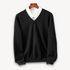 Apollo Women's Cashmere Blend Oversized V-Neck Sweater | Luxury Slouchy Knit Jumper for Women