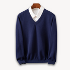 Apollo Women's Cashmere Blend Oversized V-Neck Sweater | Luxury Slouchy Knit Jumper for Women