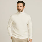 Gauthier Men's Cashmere Blend Turtleneck Sweater | Soft Luxury Roll Neck Jumper for Men