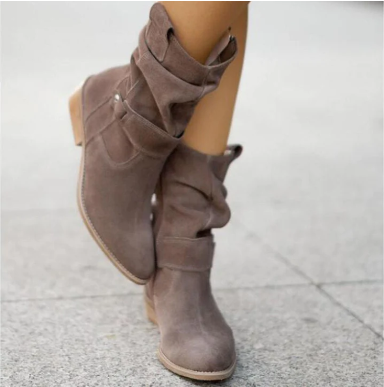 Noa Women's Elegant Block Heel Ankle Boots | Leather Heeled Ankle Boots for Women | Smart Casual Everyday Occasion Footwear