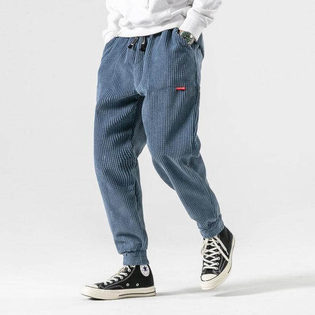 Fletcher Men's Relaxed Fit Corduroy Trousers | Comfortable Casual Cotton Cord Pants for Men
