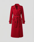 Magnolia Women's Oversized Double-Breasted Wool Blend Coat | Full Length Maxi Wool Coat for Women