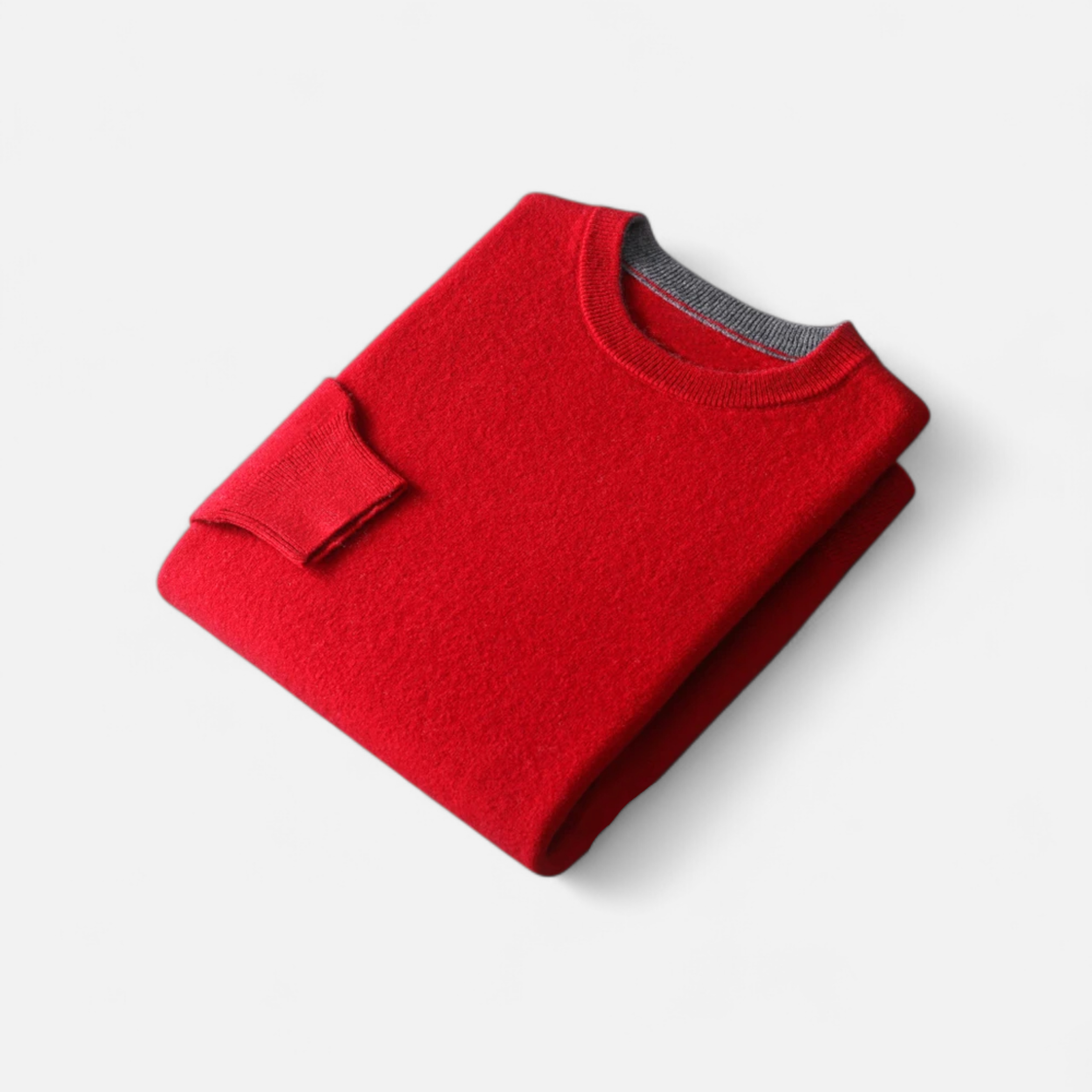 Wise Men's Loose-Fit Cashmere Wool Blend Round Neck Jumper | Relaxed Luxury Knit Jumper for Men | Smart Casual Everyday Winter Knitwear