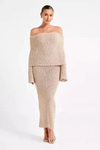 Selah Women's Knit Dress | Soft Everyday Knitted Midi Dress for Women | Cosy Smart Casual Knitwear Dress