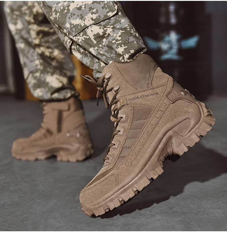 Foreman Men's Waterproof Work Boots | Outdoor Safety Boots with Grip & All-Day Comfort