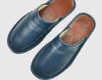 Bovino Men's Cowhide Leather Slippers | Comfortable Slip-On House Shoes for Men