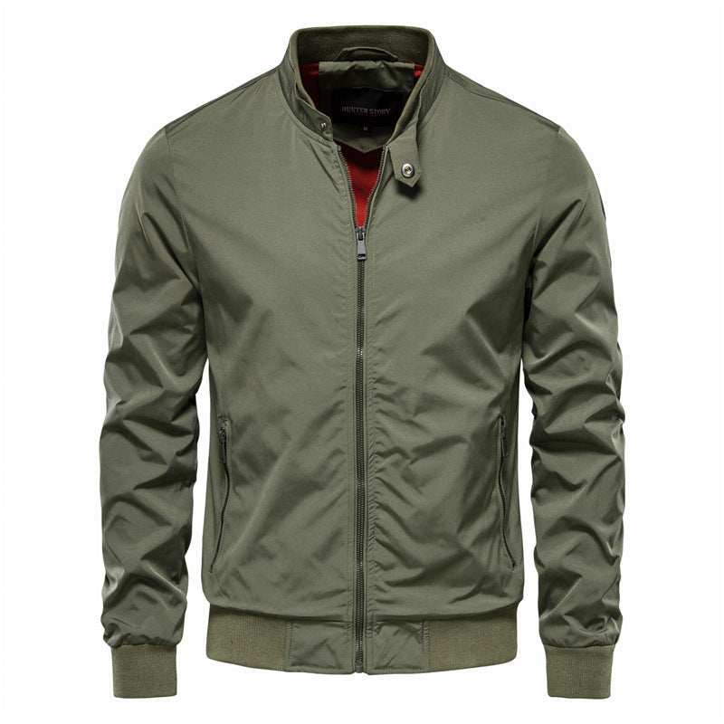 Martin Men's Zip-Up Track Jacket | Lightweight Nylon Leisure Jacket for Men | Casual Streetwear & Athletic Outerwear