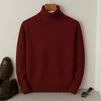 Gauthier Men's Cashmere Blend Turtleneck Sweater | Soft Luxury Roll Neck Jumper for Men