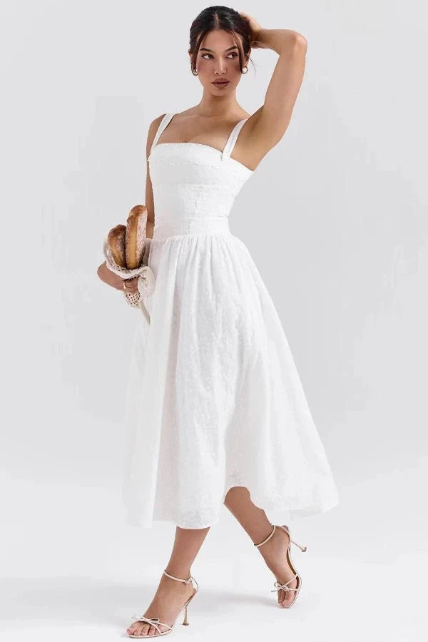 Apolline Women's Midi Sundress | Flowy Lightweight Summer Midi Dress for Women | Boho Chic Holiday & Everyday Style