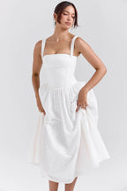 Apolline Women's Midi Sundress | Flowy Lightweight Summer Midi Dress for Women | Boho Chic Holiday & Everyday Style