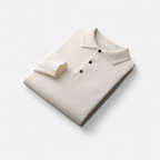 Marcello Men's Merino Wool Blend Long Sleeve Polo Sweater | Luxury Soft Knit Polo Shirt for Men | Smart Casual Everyday Knitwear