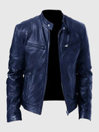 Maverick Men's Casual Faux Leather Biker Jacket | Vegan Leather Moto Jacket for Men | Stylish Versatile Everyday Street Style Outerwear