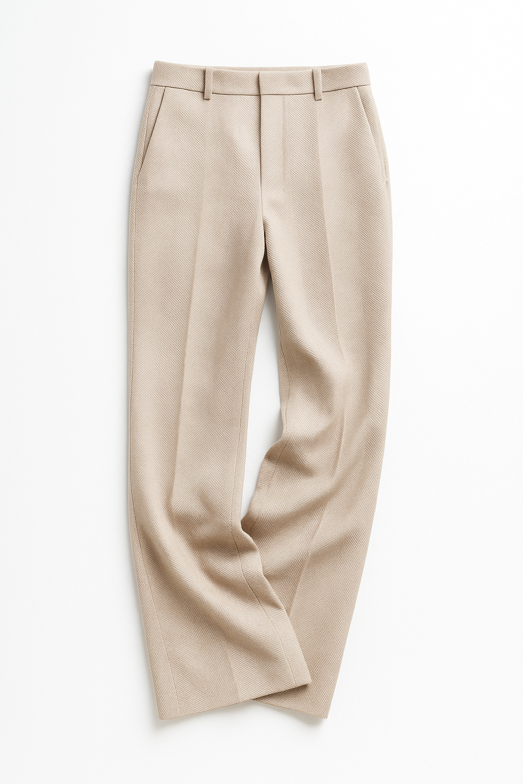Colette Men's Herringbone Wool Trousers | Classic Regular Fit Casual Cord Pants for Men