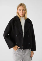 Sophie Women's Elegant Short Tailored Coat | Classic Cropped Everyday Coat for Women